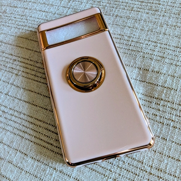 leyi Other - Kickstand Phone Case W/ Classic Pink & Gold Accents For Samsung Pink / Gold